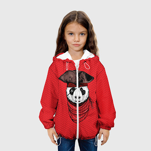 Детская куртка Панда пират / 3D-Белый – фото 3
