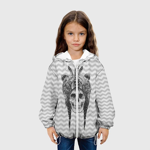 Детская куртка Мертвый шаман / 3D-Белый – фото 3
