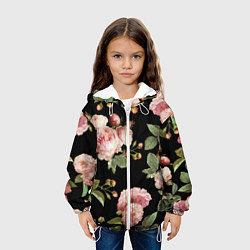 Куртка с капюшоном детская TOP Roses, цвет: 3D-белый — фото 2