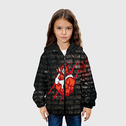Куртка с капюшоном детская Кабан-качок, цвет: 3D-черный — фото 2