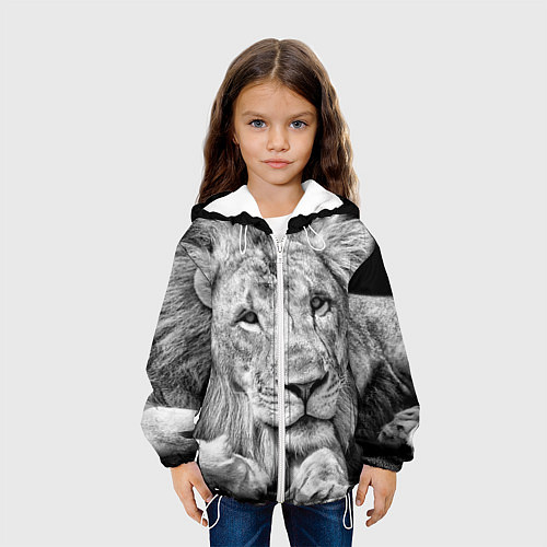 Детская куртка Милый лев / 3D-Белый – фото 3
