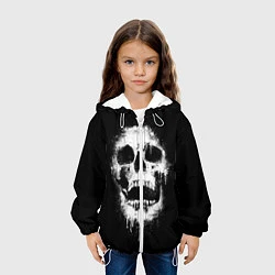 Куртка с капюшоном детская Evil Skull, цвет: 3D-белый — фото 2