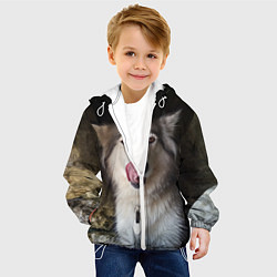 Куртка с капюшоном детская Бородулинская сторожевая, цвет: 3D-белый — фото 2