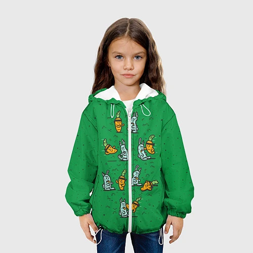 Детская куртка Боевая морковь / 3D-Белый – фото 3