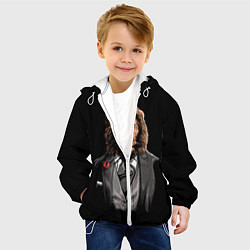 Куртка с капюшоном детская Мистер Лев, цвет: 3D-белый — фото 2