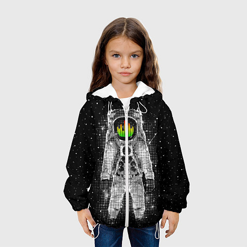 Детская куртка Музыкальный космонавт / 3D-Белый – фото 3