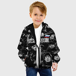 Куртка с капюшоном детская Служу России: нож, цвет: 3D-черный — фото 2