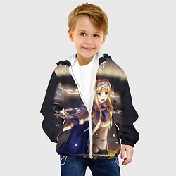 Куртка с капюшоном детская Alice Schuberg1, цвет: 3D-белый — фото 2