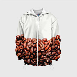 Куртка с капюшоном детская Coffee, цвет: 3D-белый