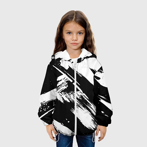 Детская куртка Чёрно-белый / 3D-Белый – фото 3