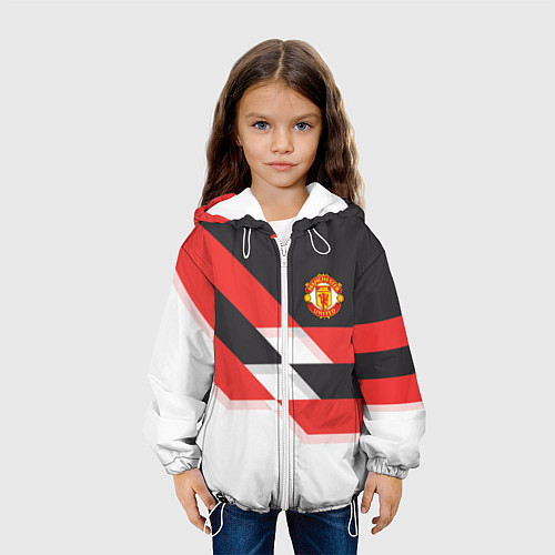 Детская куртка Manchester United: Stipe / 3D-Белый – фото 3