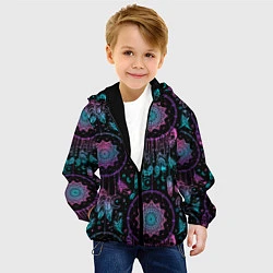 Куртка с капюшоном детская Ловцы снов, цвет: 3D-черный — фото 2