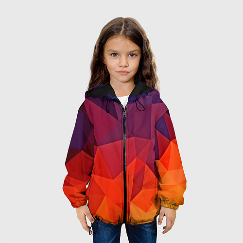 Детская куртка Geometric / 3D-Черный – фото 3