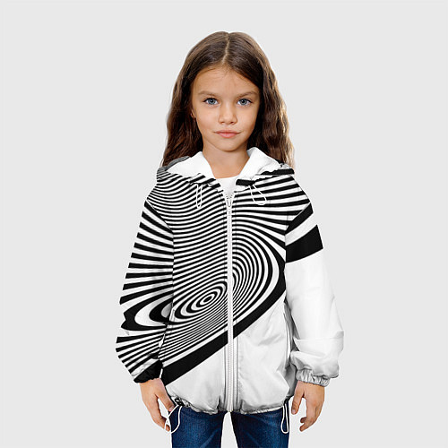 Детская куртка Black & White Illusion / 3D-Белый – фото 3
