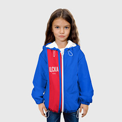 Куртка с капюшоном детская ЦСКА Форма цвета 3D-белый — фото 2