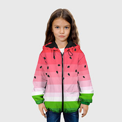 Куртка с капюшоном детская Арбузик, цвет: 3D-черный — фото 2