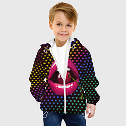 Куртка с капюшоном детская Pop art, цвет: 3D-белый — фото 2