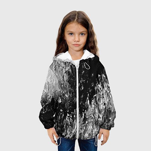 Детская куртка GRAY&BLACK / 3D-Белый – фото 3