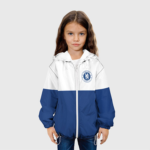 Детская куртка Chelsea FC: Light Blue / 3D-Белый – фото 3