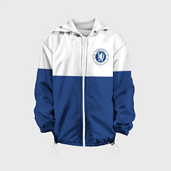 Куртка с капюшоном детская Chelsea FC: Light Blue, цвет: 3D-белый