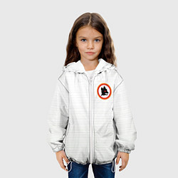 Куртка с капюшоном детская A S Roma - WHITE N 98 NEW 2022, цвет: 3D-белый — фото 2