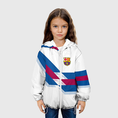 Детская куртка FC Barcelona / 3D-Белый – фото 3
