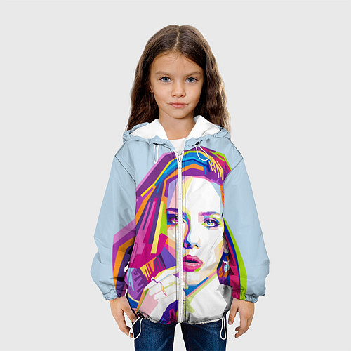 Детская куртка Scarlett Johansson / 3D-Белый – фото 3