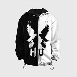 Куртка с капюшоном детская HU: Black & White, цвет: 3D-черный