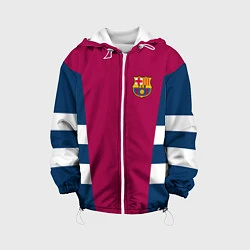 Куртка с капюшоном детская Barcelona FC: Vintage 2018, цвет: 3D-белый