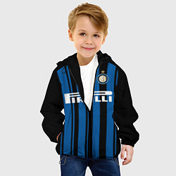 Куртка с капюшоном детская Inter FC: Home 17/18, цвет: 3D-черный — фото 2