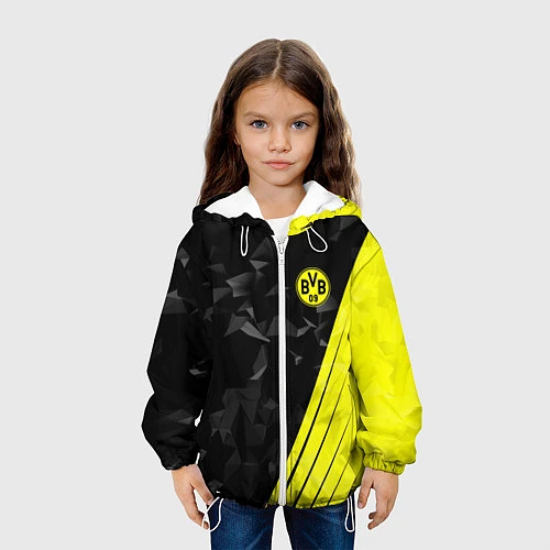 Детская куртка FC Borussia Dortmund: Abstract / 3D-Белый – фото 3