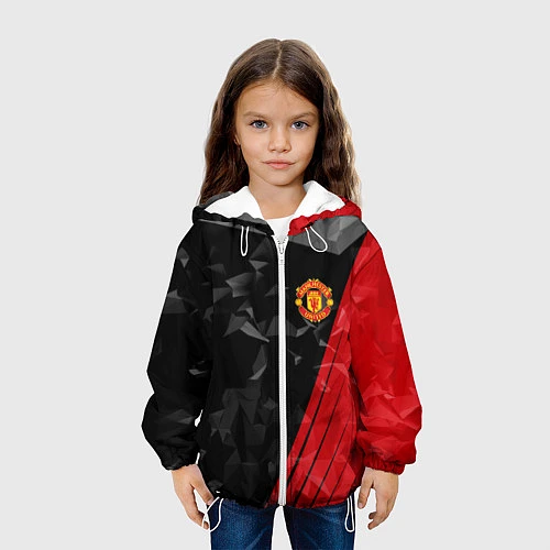 Детская куртка FC Manchester United: Abstract / 3D-Белый – фото 3