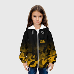 Куртка с капюшоном детская PUBG: Military Honeycomb, цвет: 3D-белый — фото 2