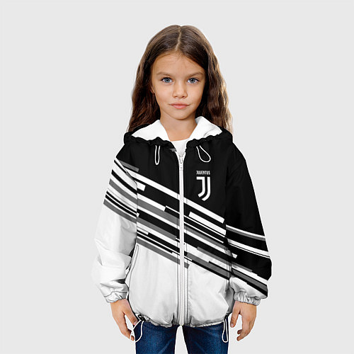 Детская куртка FC Juventus: B&W Line / 3D-Белый – фото 3