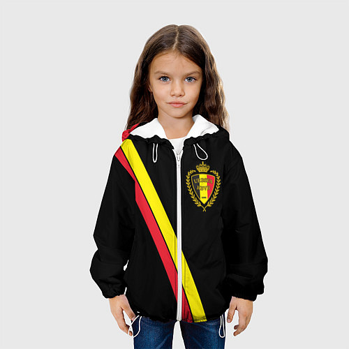 Детская куртка Сборная Бельгии / 3D-Белый – фото 3