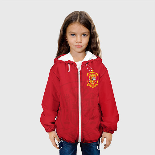Детская куртка Сборная Испании / 3D-Белый – фото 3