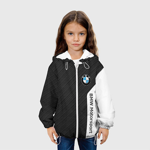 Детская куртка BMW CARBON БМВ КАРБОН / 3D-Белый – фото 3