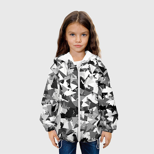 Детская куртка Городской серый камуфляж / 3D-Белый – фото 3