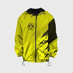 Куртка с капюшоном детская FC Borussia: Yellow Original, цвет: 3D-черный