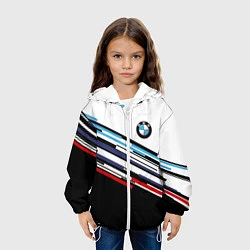 Куртка с капюшоном детская BMW BRAND COLOR БМВ, цвет: 3D-белый — фото 2