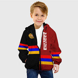 Куртка с капюшоном детская Armenia, цвет: 3D-черный — фото 2