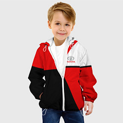Куртка с капюшоном детская Toyota Sport, цвет: 3D-белый — фото 2