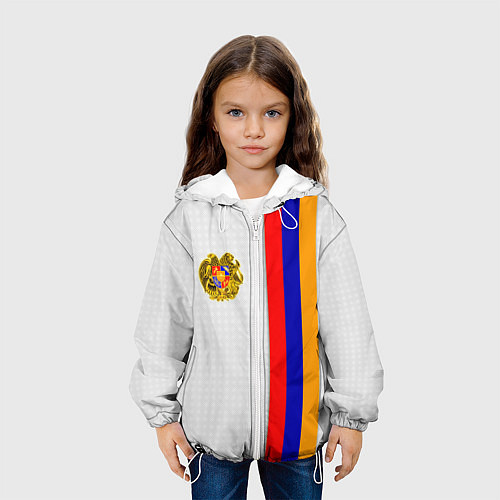 Детская куртка I Love Armenia / 3D-Белый – фото 3