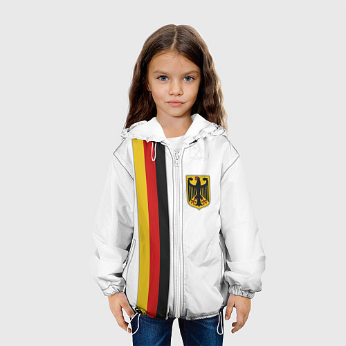 Детская куртка I Love Germany / 3D-Белый – фото 3