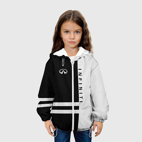 Детская куртка Infiniti: B&W Lines / 3D-Белый – фото 3