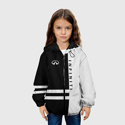Куртка с капюшоном детская Infiniti: B&W Lines, цвет: 3D-черный — фото 2