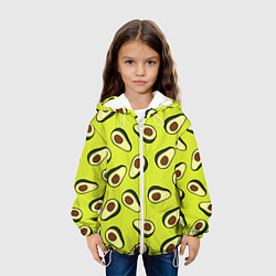 Куртка с капюшоном детская Стиль авокадо, цвет: 3D-белый — фото 2