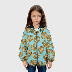Куртка с капюшоном детская Стиль крендельков, цвет: 3D-черный — фото 2