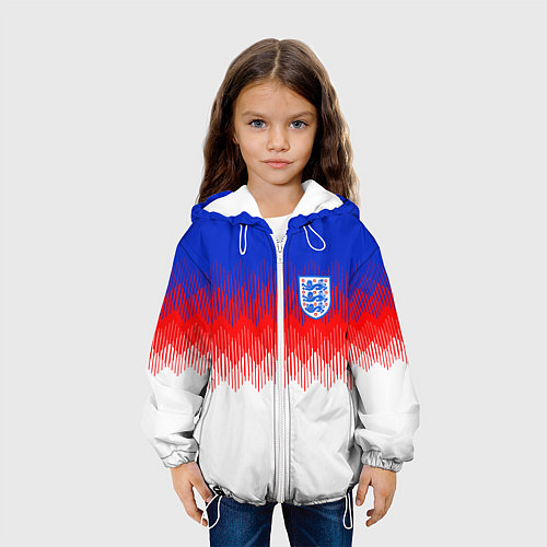 Детская куртка Сборная Англии: Тренировочная ЧМ-2018 / 3D-Белый – фото 3