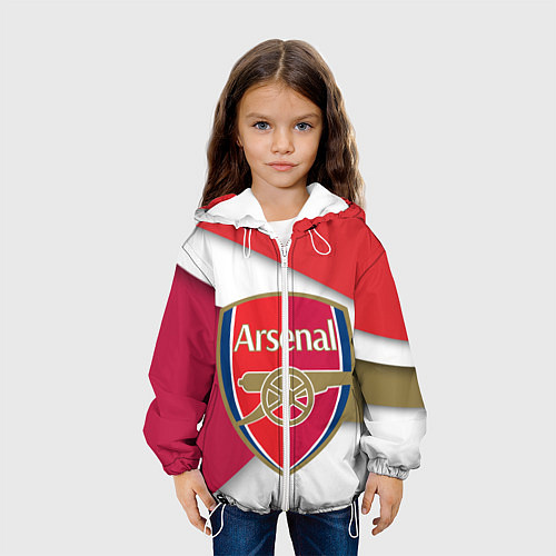 Детская куртка FC Arsenal / 3D-Белый – фото 3